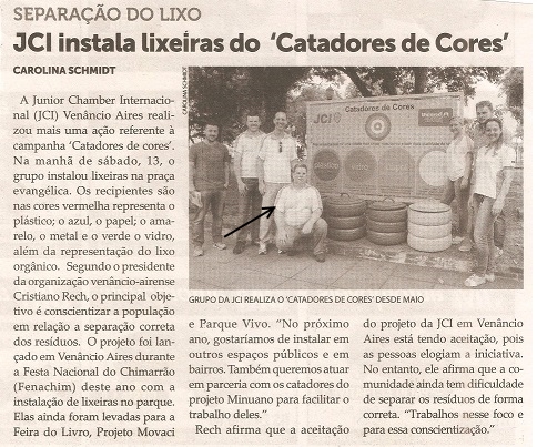 JCI - Lixeiras na Pra+ºa Evang+®lica - 2015